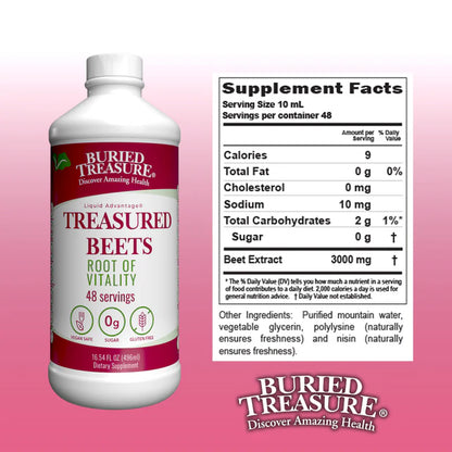 Treasured Beets Concentrated Beetroot Juice- 16 servings, 16.54 fl oz