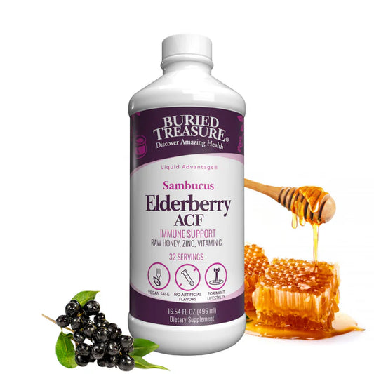 Elderberry ACF Syrup with Vitamin C, Zinc, and Honey - 16222 mg Black Elderberry Fruit Equivalent per Serving - Immune Support – Delicious