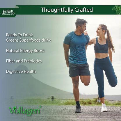 Green20 Fusion - Ready-to-Drink Green Superfood with Spirulina, Kale, and Ginseng - Supports Energy, Immunity, and Digestive Health - Vegan, Non-GMO, Gluten-Free, 32 Servings