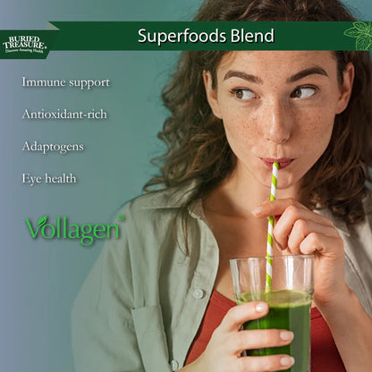 Green20 Fusion - Ready-to-Drink Green Superfood with Spirulina, Kale, and Ginseng - Supports Energy, Immunity, and Digestive Health - Vegan, Non-GMO, Gluten-Free, 32 Servings