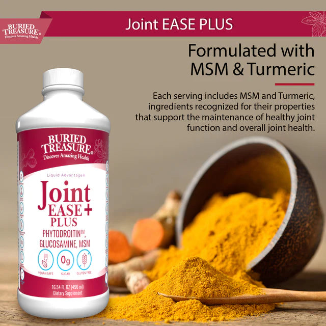 Joint Ease Plus | Glucosamine Chondroitin with MSM and Turmeric | Joint Support Supplement | 16 fl oz