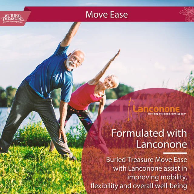 Move Ease Joint Support - Lancone® Formula - Supports Flexibility & Mobility - Eases Mild Discomfort - Supports Joint Health - 2 oz, 12 Servings per Box